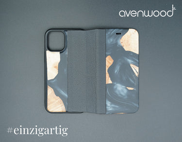iPhone 12 Mini PORTO COLLECTION FLIPCASE 6551 Schwarz